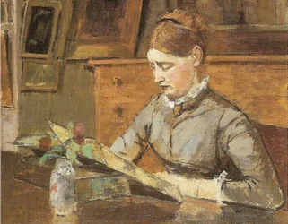 Helene Reading Rue de Lisbonne